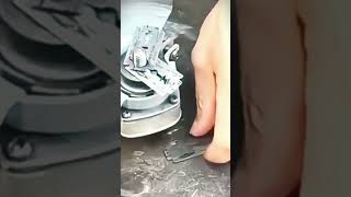 smart trick to make a grinder cutting tool with razor blades #shorts