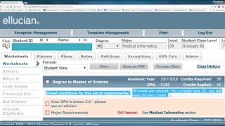 Intro. to Degree Works for Faculty & Advisors