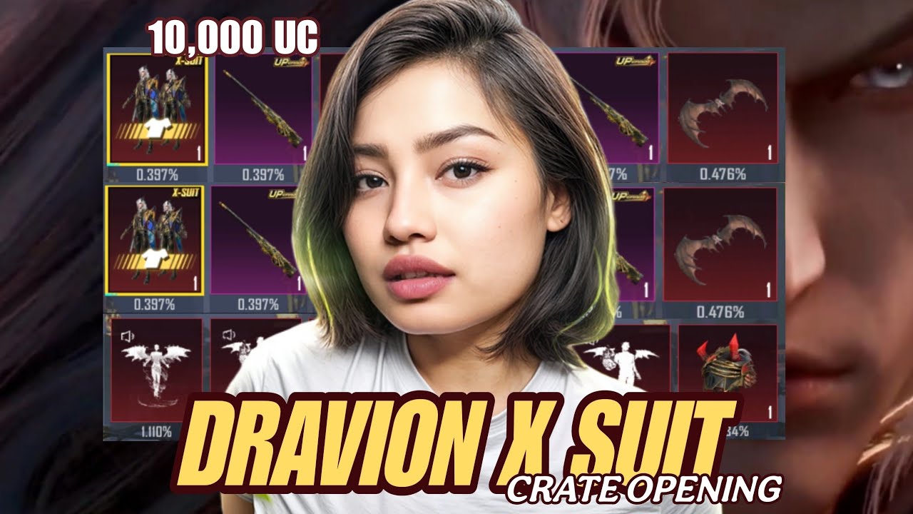 10,000 UC INSANE LUCK DRAVION X SUIT CRATE OPENING🔥HYDRA X SUIT🔥FaceMe Gaming