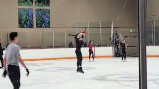 Ryedin Elite camp triple lutz half loop triple flip combo #usfigureskating #camps #levelup