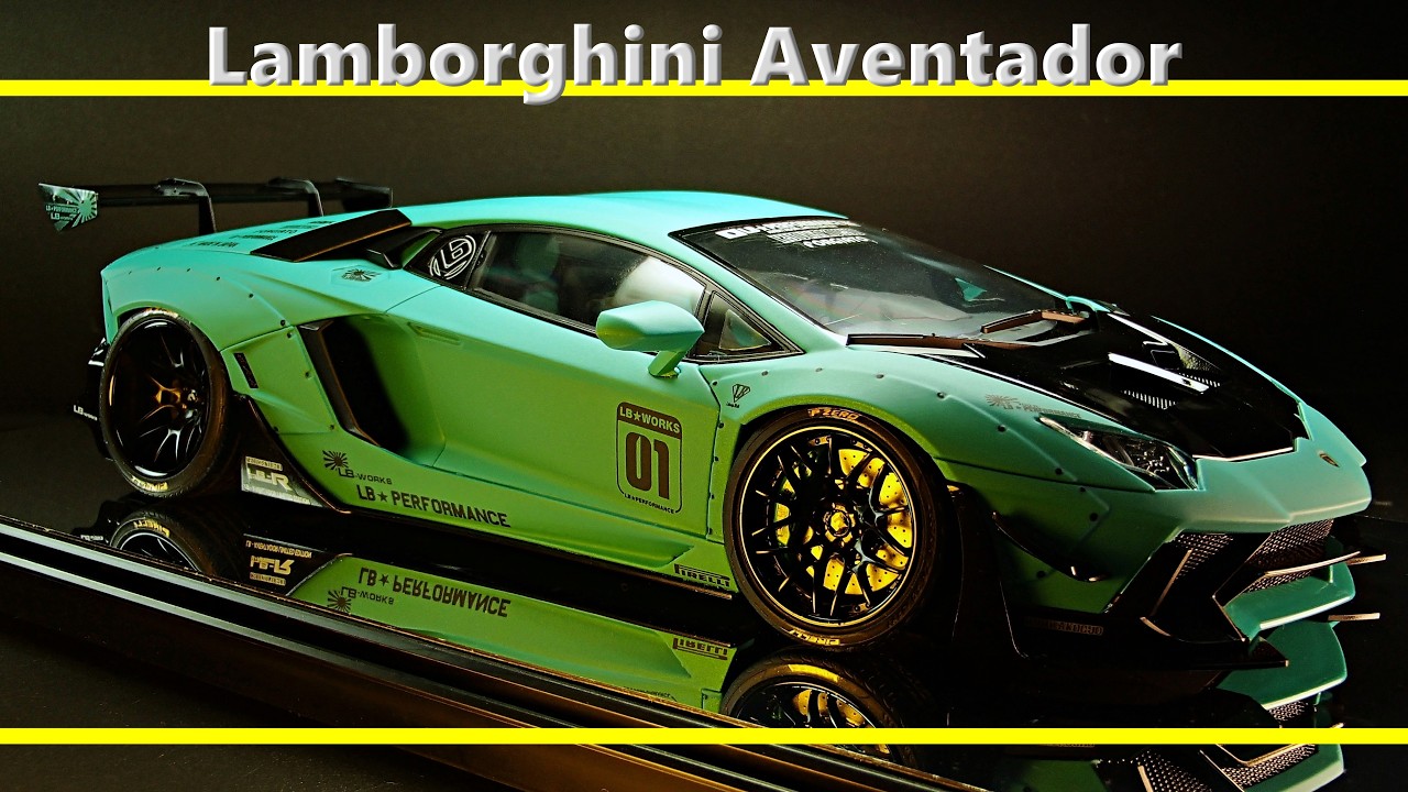 BUCK526 カスタム　リミテッドエディション LIBERTY WALK Lamborghini Aventador Limited / Aoshima 1/24 / Scale
