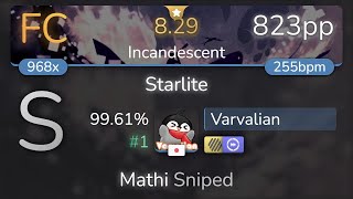 Varvalian | KOAN Sound & Asa - Starlite [Incandescent] +HDDT 99.61% {#1 823pp FC} - osu! screenshot 5