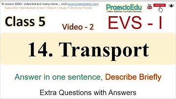 Class 5 EVS-1 Extra Question on Transport video-2 State Board Maharashtra Std 5th PraescioEdu
