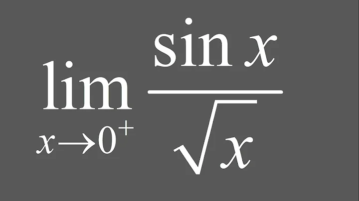 Limit of sin(x)/sqrt(x) as x approaches 0 from positive side