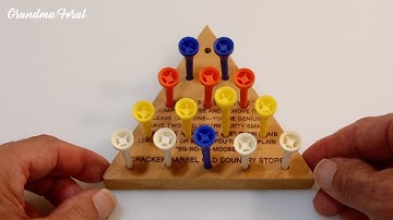 Cracker Barrel Peg Game Cheat - Easy Way To Win Every Time!