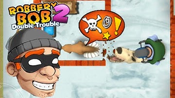Robbery Bob 2 Game  - OLD GUY Costume Gameplay Using 100 Angry Dog - part 10