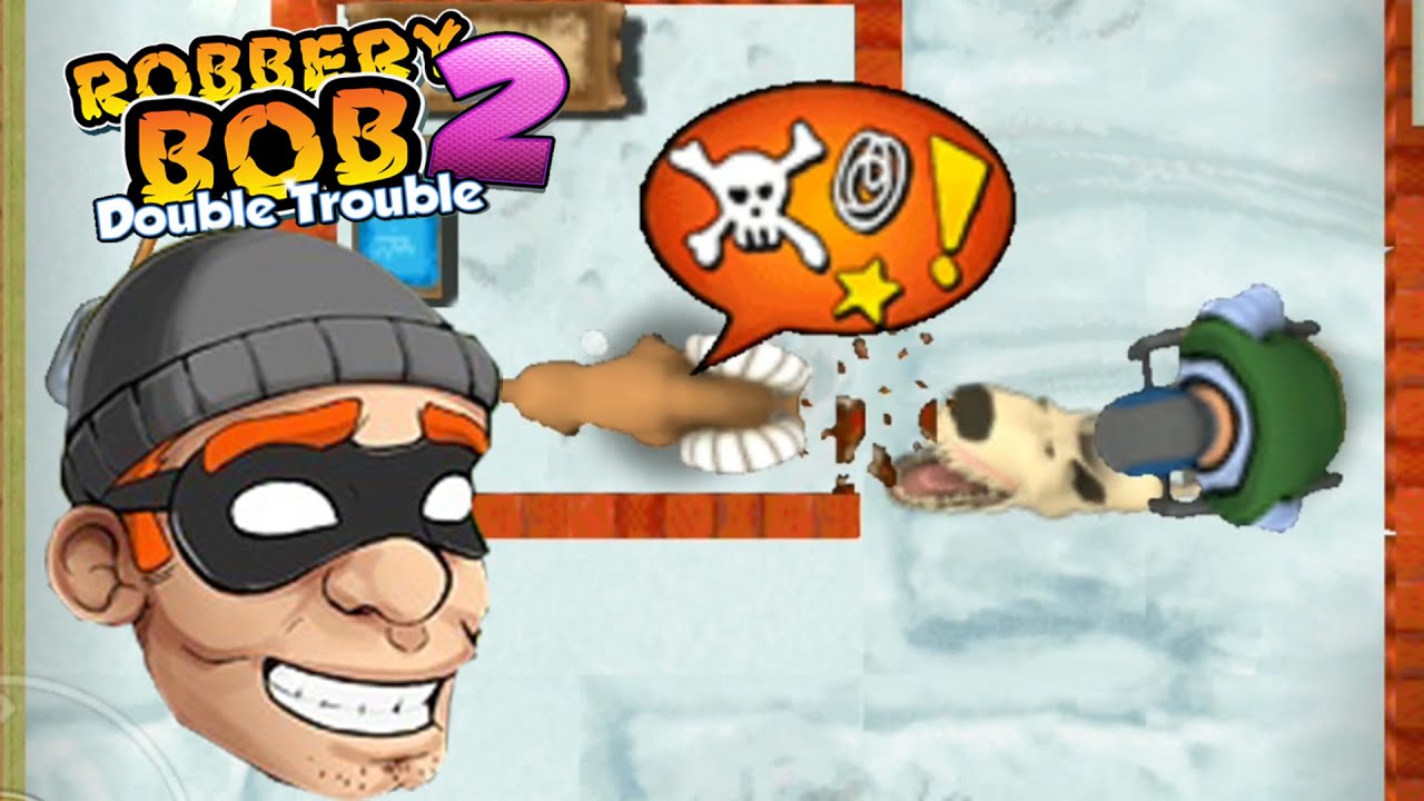 Robbery Bob 2 Game  - OLD GUY Costume Gameplay Using 100 Angry Dog - part 10