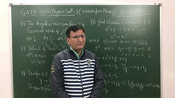 Gate 2020 physics sol-2( based upon memory)