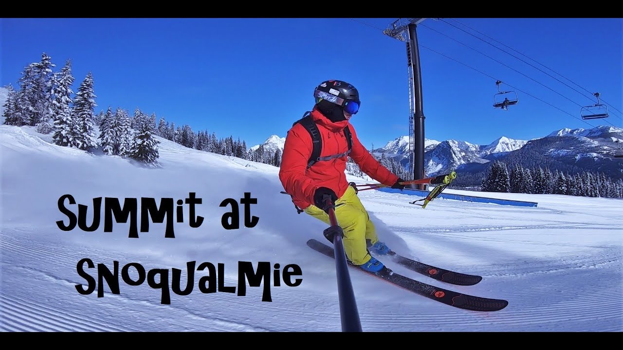 SUMMIT AT SNOQUALMIE - Epic Day in February 2020 (Rossignol Sky 7 HD)
