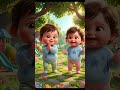 👉 Cute Baby Boy &amp; Girl Dancing 😂 | Pixar Style Fun Short #shorts