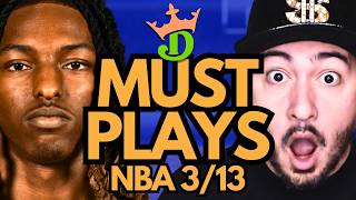 NBA DFS Thursday 3/12 (DraftKings NBA MUST PLAYS) | NBA DFS Picks