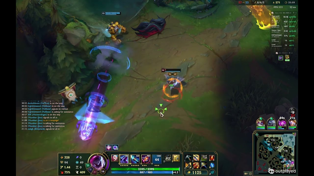 JINX turns the game 2 quick kills  