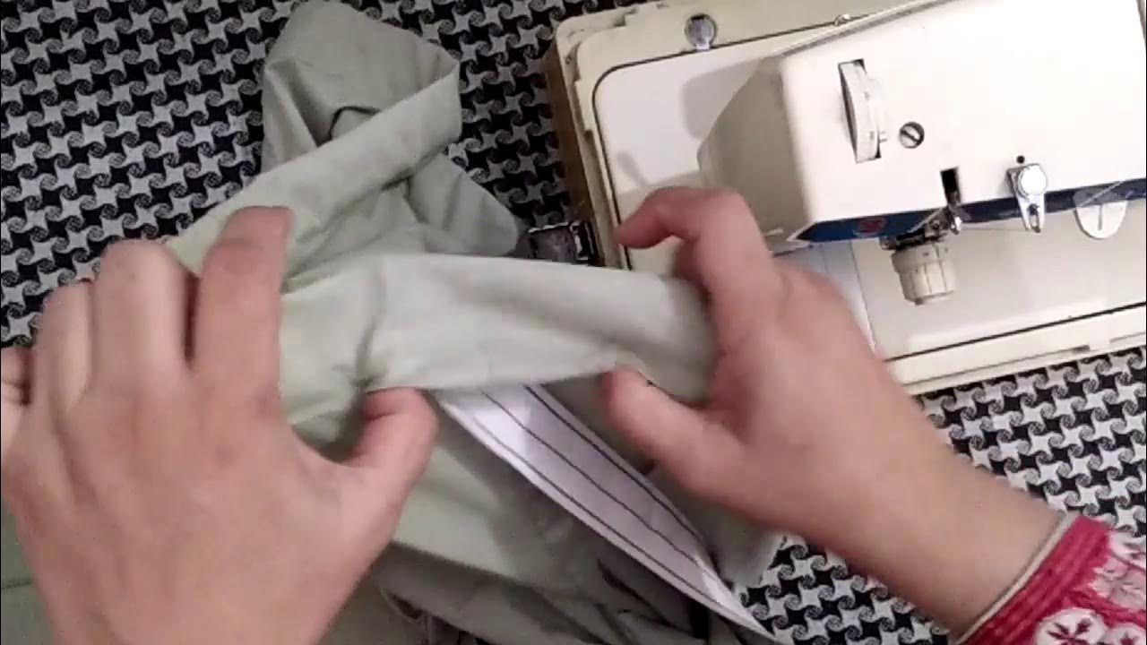 How to sew Elastic in a Trouser. YouTube