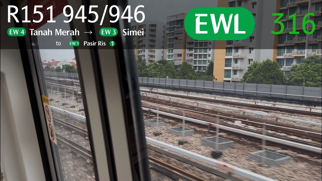 [SMRT] [Old TNM EB Last Day] Alstom Movia R151 [945/946] - Tanah Merah ...