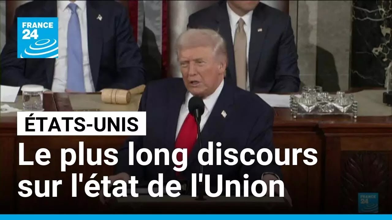 Trump bat le record du plus long discours sur l'état de l'Union et clame 