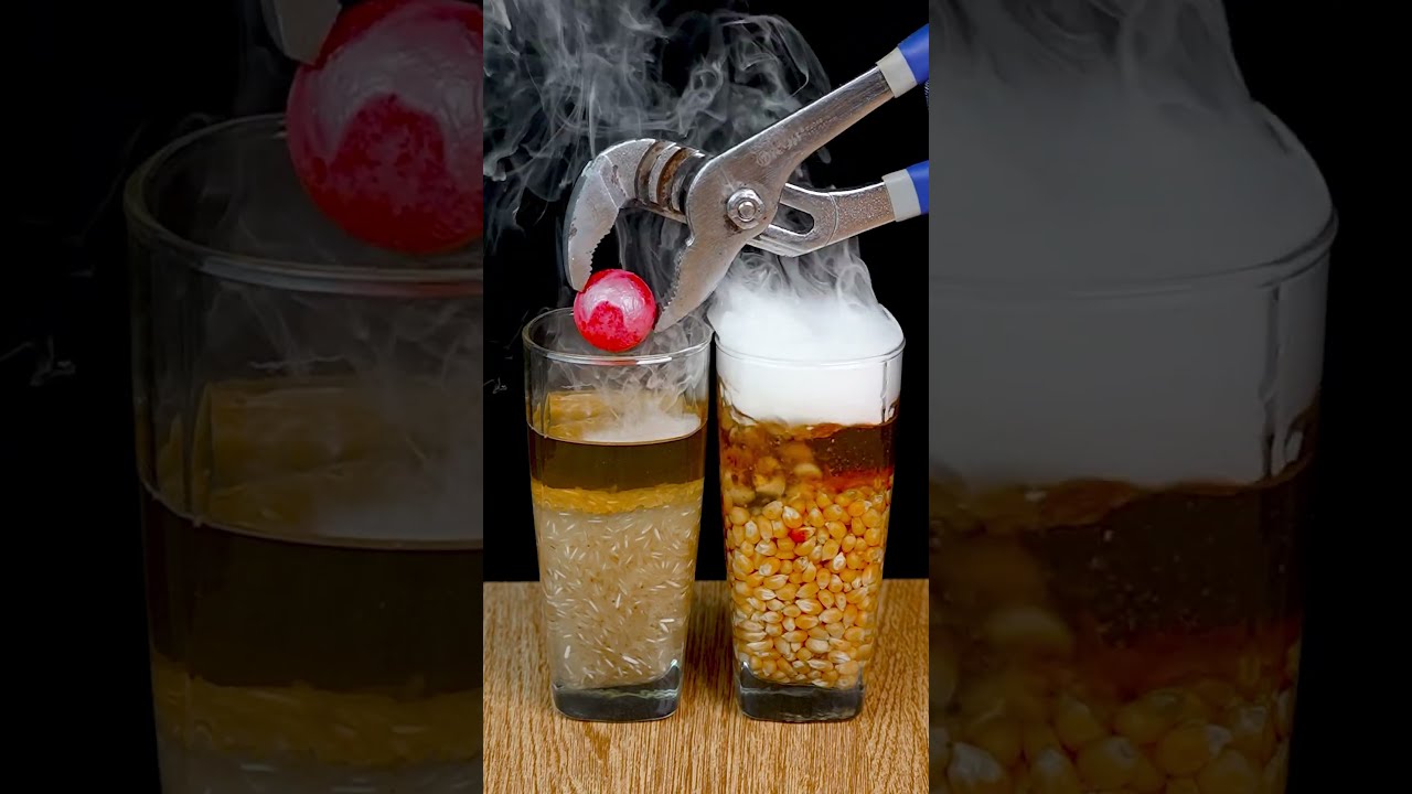 I Tested 1000 Degrees Hot Ball Over Corn And Rice Experiment Oddlysatisfying