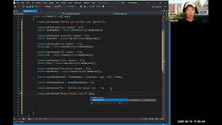 module 2 class exercise #2 Part 1 console C# video project 2