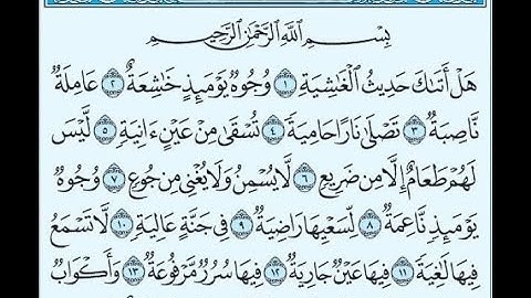 سورة الغاشية بصوت القارئ الشيخ ماهر المعيقلي