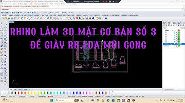 BÀI 15 Hướng Dẫn Rhino 5 | Làm 3D Mặt Cơ Bản #3 Đế Giày RB EVA Mũi Cong | Tutorial Dễ Hiểu #16