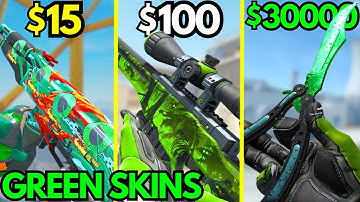 The BEST GREEN Skins For Every Budget (Green Skins, Knife & Glove Combos in CS2)