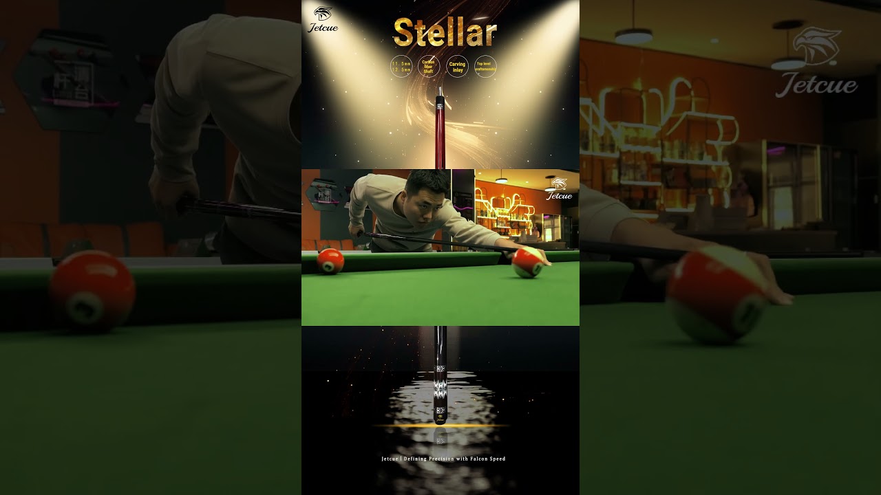 JET CUE】Stellar STE2 ココボロ × 天然黒檀木（エボニー