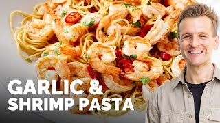 Garlic Shrimp Pasta | Easy and fast weeknight dinner recipe