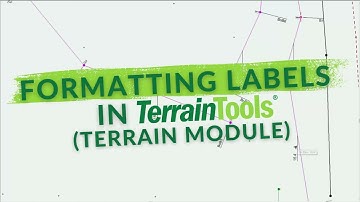 Formatting Lables in Terrain Tools 3D (Terrain Module)