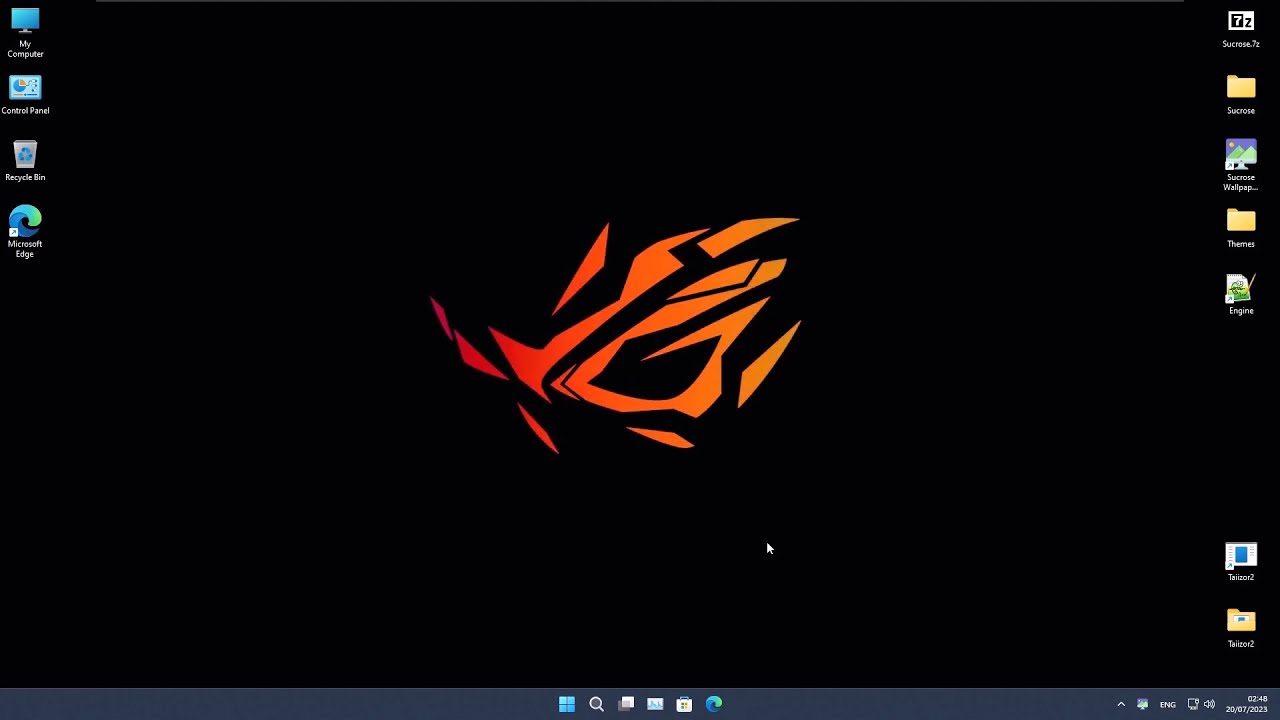 Sucrose Wallpaper Engine - Asus ROG Wallpaper - YouTube
