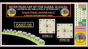 How to Design Seven Piles Cap in Excel by Few Clicks.