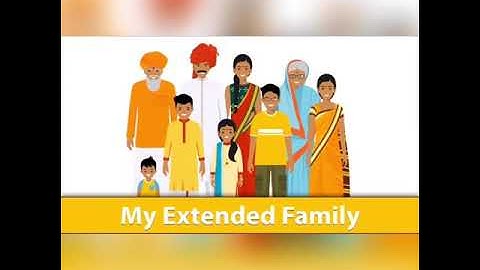 Class-IV, EVS, Chapter-3, Extended Family