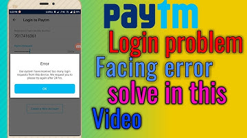 Paytm login problem solved in this video