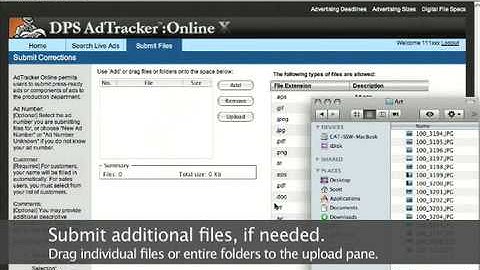 DPS AdTracker™:Online X - Corrections Tutorial