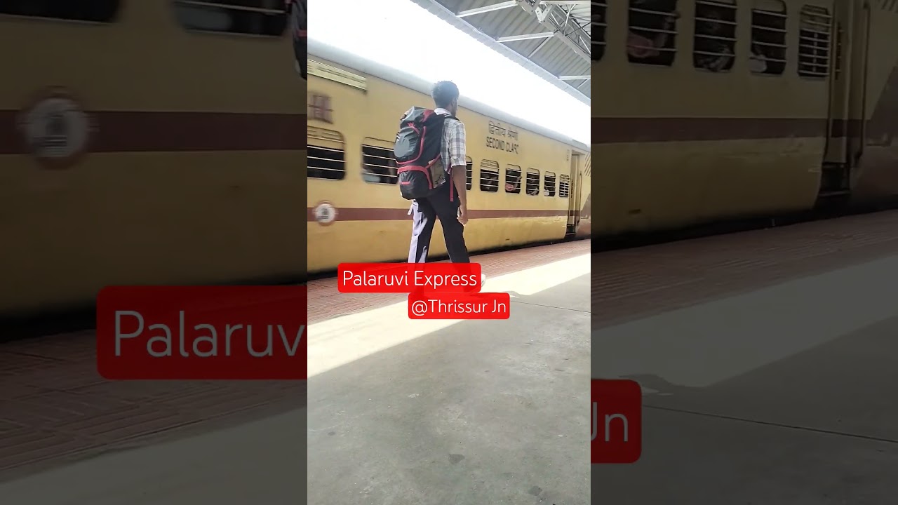 Train Spotting - 16791 Palaruvi Express with Wap4 Arrival at Thrissur Jn. 