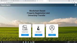 Property Registration Using Blockchain