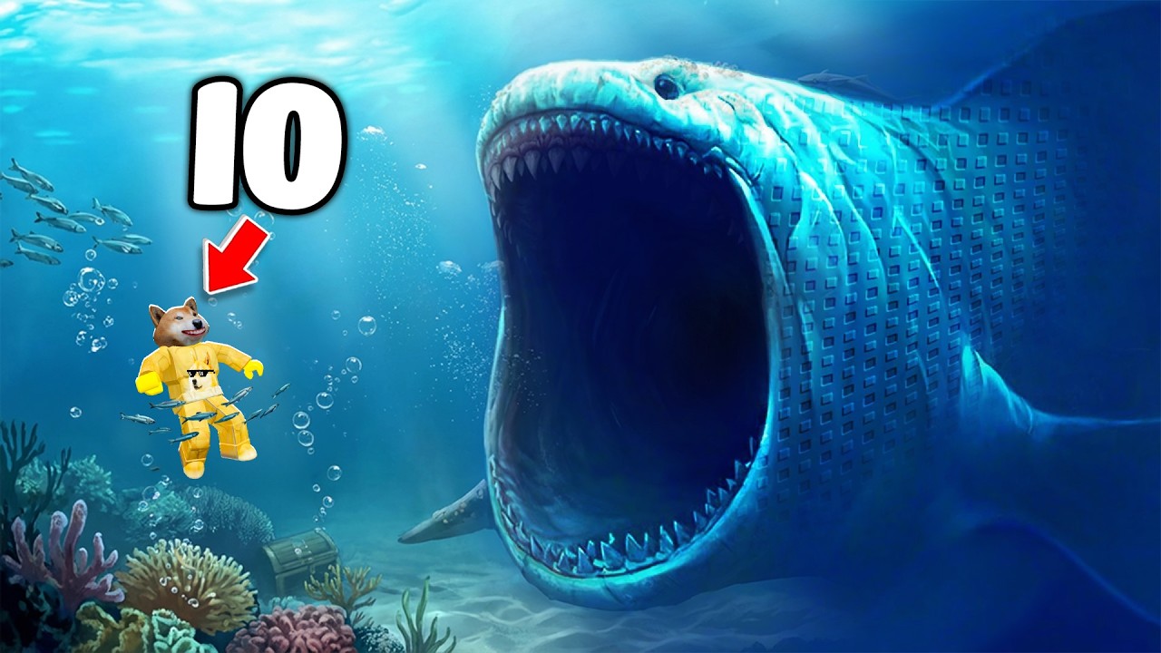 HO NUOTATO TROPPO IN PROFONDITÀ NELL'OCEANO SU ROBLOX DIVE DOWN E...