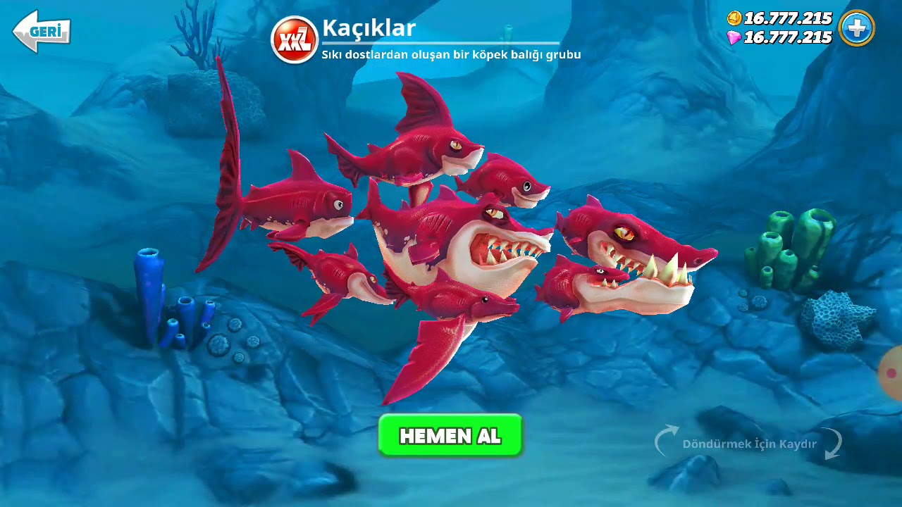 Hungry Shark World Tum Kopek Baliklari Aldim Youtube