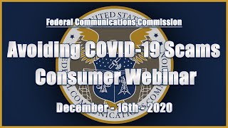 Avoiding COVID-19 Scams - Consumer Webinar