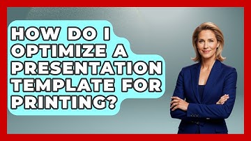 How Do I Optimize A Presentation Template For Printing? - Graphic Design Nerd