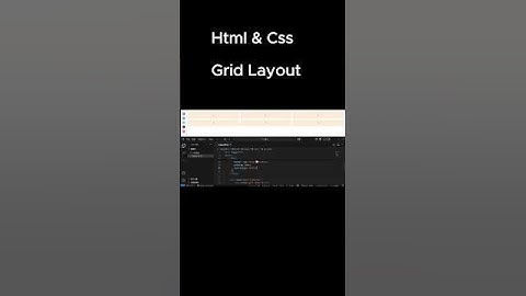 Grid Layout😎😎  with Html & Css #html #css  #shorttrending