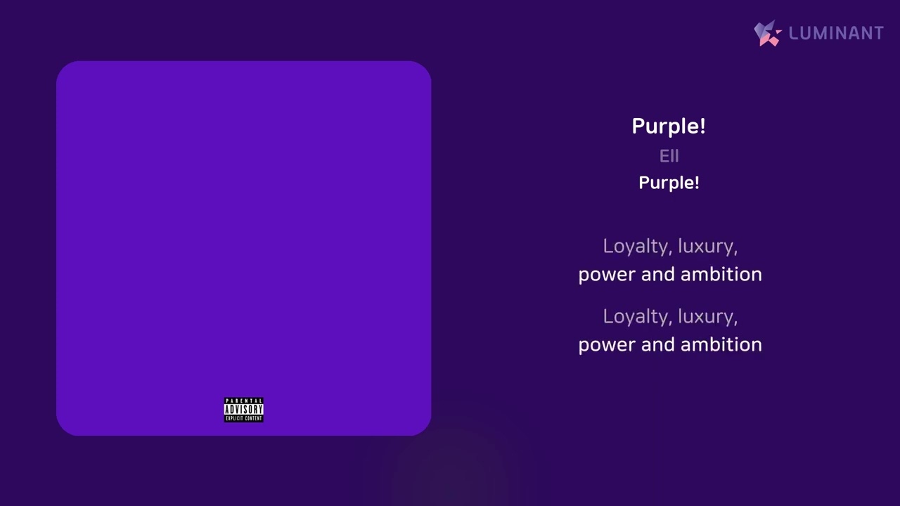 Watch Ell - Purple! | 가사 (Lyrics) on YouTube Watch Ell - Purple! | 가사 (Lyrics) on YouTube