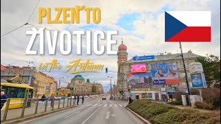 Driving in the Czech Republic 🇨🇿 from Plzeň to Životice in November 2023.