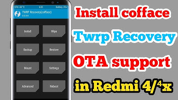 How to install OTA UPDATE from TWRP recovery | Install cofface twrp recovery in redmi 4/4x