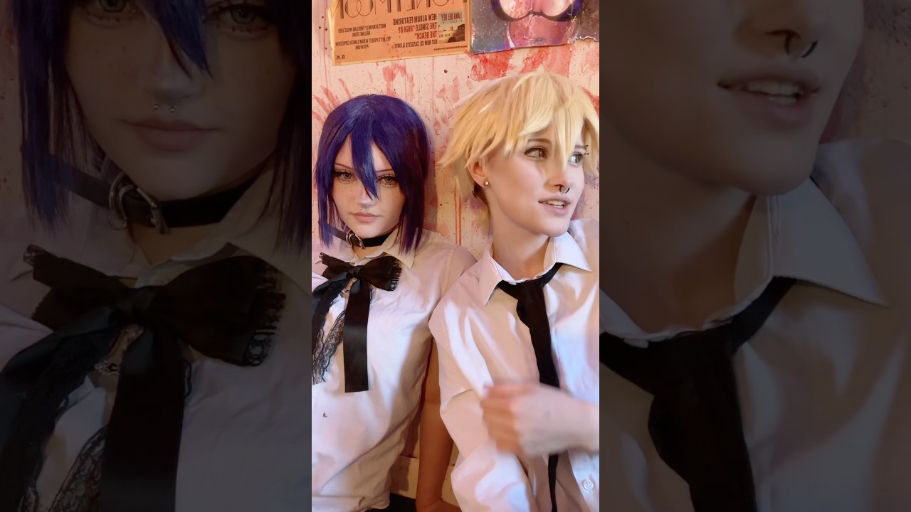 NEW COSPLAYS! #cosplay #chainsawman #denji #reze #csm  #cosplayer #makeuptutorial #mua #makeup