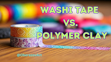 Washi Tape vs. Polymer Clay #oberezovart #washipaper #polymerclay #japanese #handmadejewelry