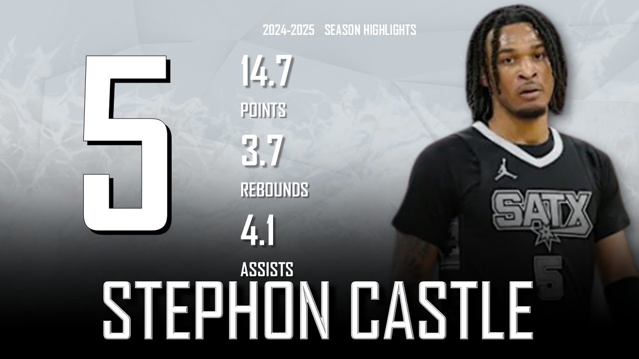 Stephon Castle || 2024-2025 San Antonio Spurs Highlights