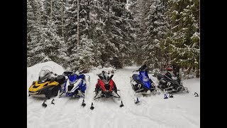 Покатушки на снегоходах Yamaha Nytro, Viper, Ski Doo Tundra