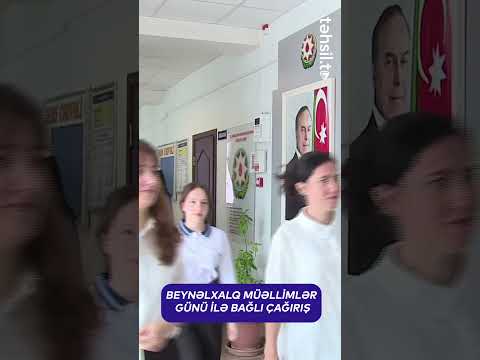 Beynəlxalq Müəllimlər Günü ilə bağlı çağırış