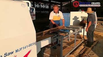 Chuyền máy cưa xẻ gỗ tròn 100mm-250mm  - Máy chế biến gỗ Quốc Duy