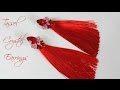 Tutorial:How to make Tassel Crystal earrings