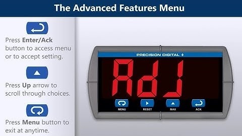 Trident Programming Series - The Advanced Features Menu